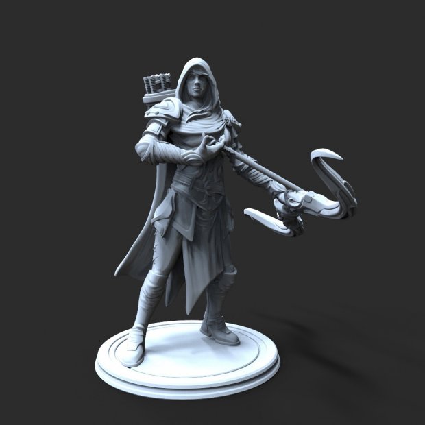 Young Archer Figure (Unpainted)