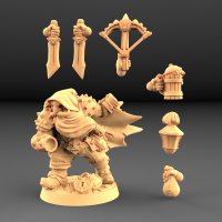 Dwarf Raider Figure (Unpainted)