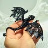 Black Dragon Brooch