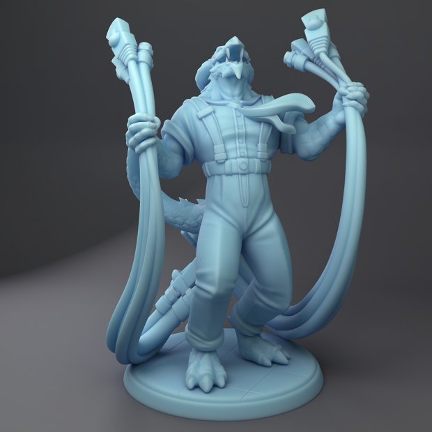 Office Dragonborn Figure (Unpainted)