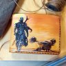 Handmade Star Wars - Mandalorian Poster Custom Wallet