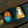 Handmade Pokemon - Bhudda Snorlax, Squirtle and Charmander Yin Yang Custom Wallet