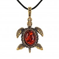 Handmade Turtle Pendant Necklace
