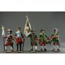 Peter The Great With Soldiers V.2 Set Of 5 Figures
