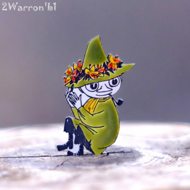 The Moomins - Snufkin with Flowers Brooch