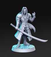 Warrior with katana Figure (Unpainted)