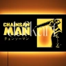 Chainsaw Man Lighted Up Wooden Wall Art