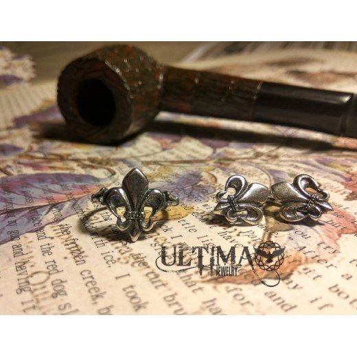 Handmade Heraldic Lily Jewelry Set