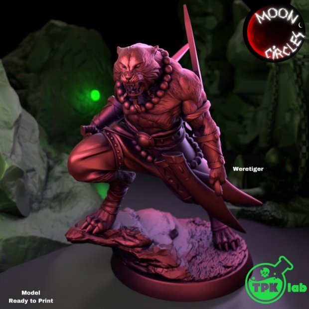 Weretiger Figure (Unpainted)