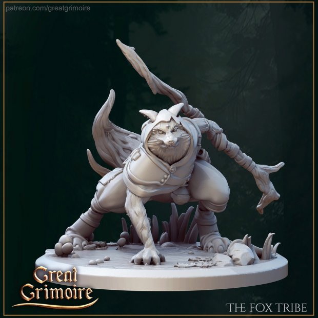 Ari - The Three-Eyed Fox Figure (Unpainted)