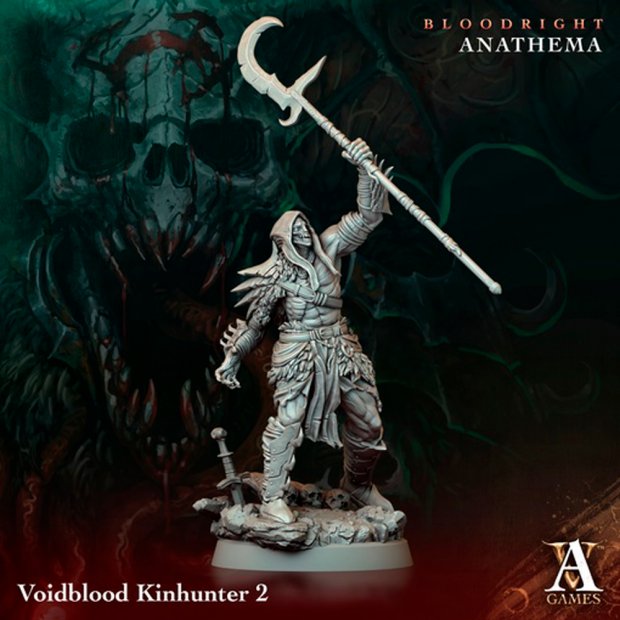 The Leader of the Abyss Hunters with a Glaive Figure (Unpainted)