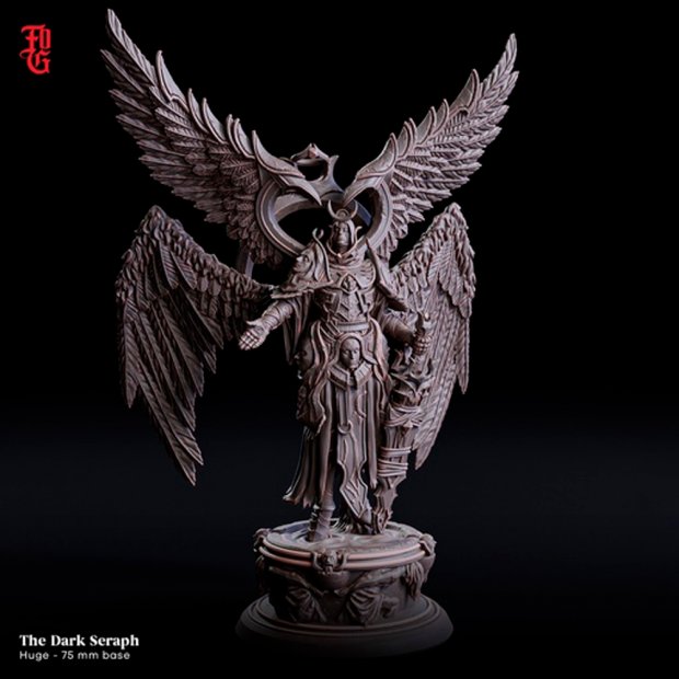 The Dark Seraphim is an Ancient Celestial Figure (Unpainted)
