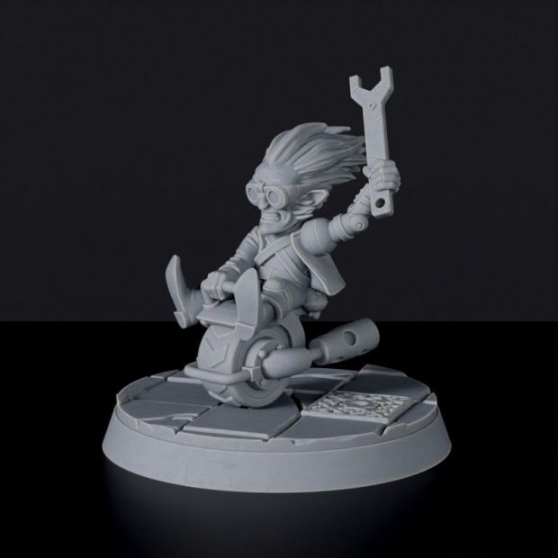 Osborne Goodbarrel on a bike Figure (Unpainted)