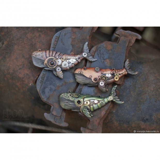 Steampunk Cachalot Pendant Necklace