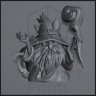 Dwarf Wizard, Creator of Forbidden Spells Figure (Unpainted)