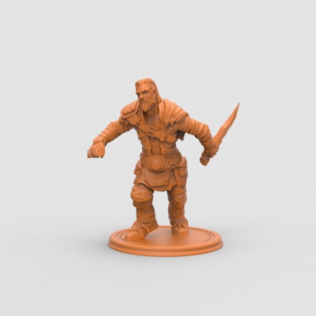 Northern pickpocket with two daggers Figure (Unpainted)