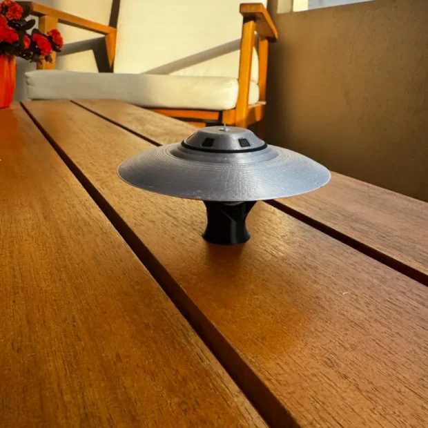UFO Flying Saucer 3D Printed Model with Stand