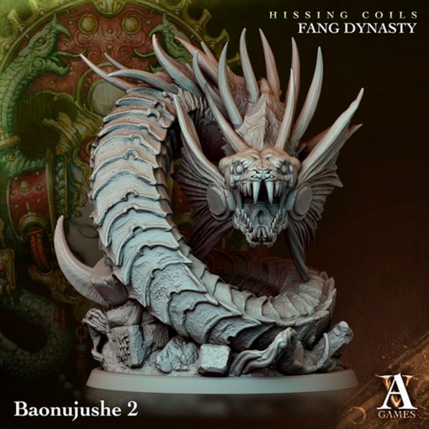 The Menacing Great Serpent Figure (Unpainted)