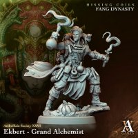 Eckbert, the Great Alchemist with a Familiar Figure (Unpainted)