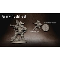 Engraving golden leg Figure (Unpainted)