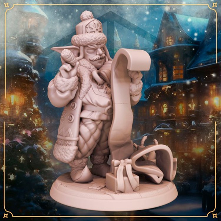 Santa Hobblins, the Great Goblin of Christmas Figure (Unpainted)