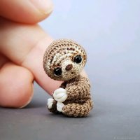 Handmade Micro Sloth Plush Toy