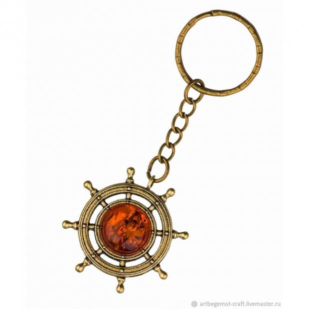 Ship's Wheel Keychain