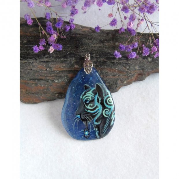 Black Tiger Pendant Necklace