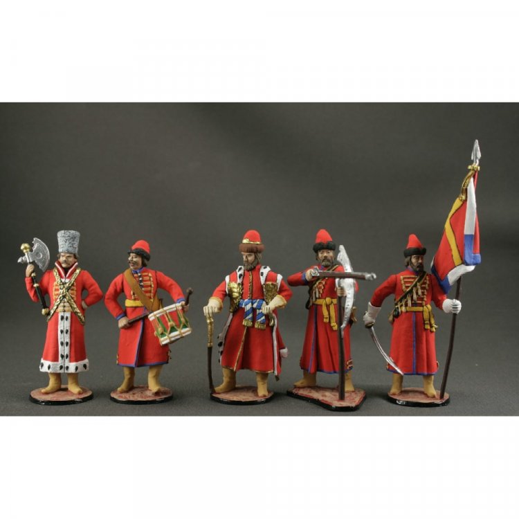 Russian Streltsy Set Of 5 Figures