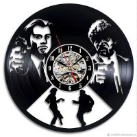 Handmade Pulp Fiction V.2 Vinyl Wall Clock
