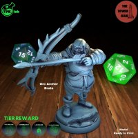 Orc Archer Brute Figure (Unpainted)
