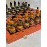 Handmade Orange Fantasy Tournament Chess