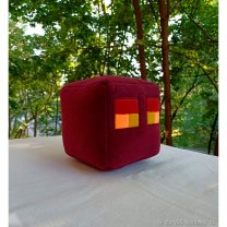 Minecraft - Lava Cube (Maroon) Plush Toy