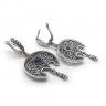 Handmade Big Moon Earrings