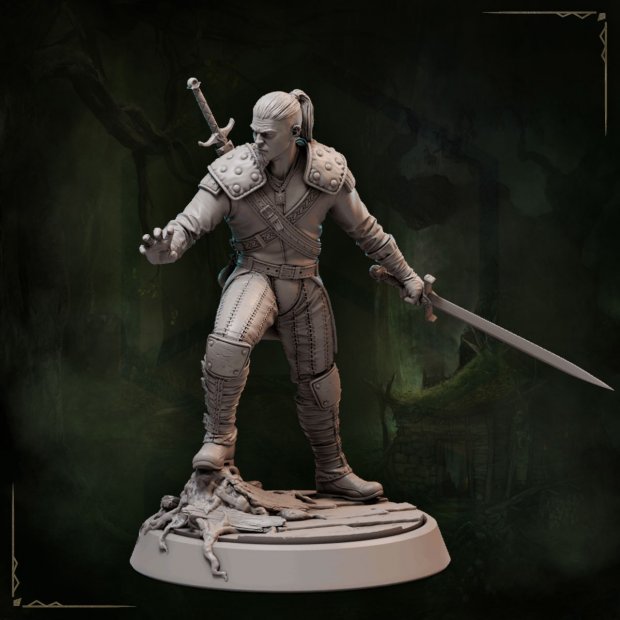 Ranger John Gareth, Witch Hunter Figure (Unpainted)