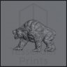 Galdurbjorn - bear, Skadi's companion Figure (Unpainted)