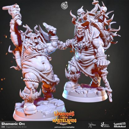 Shamanic Orc Figure (Unpainted)