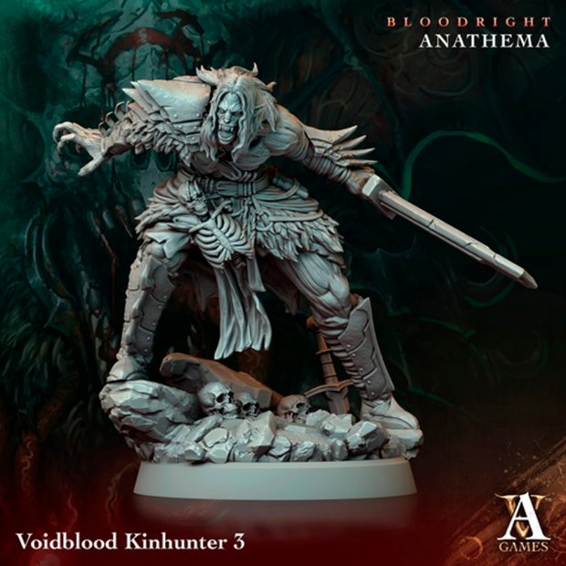 The Stalking Hunter of the Abyss with a Sword Figure (Unpainted)