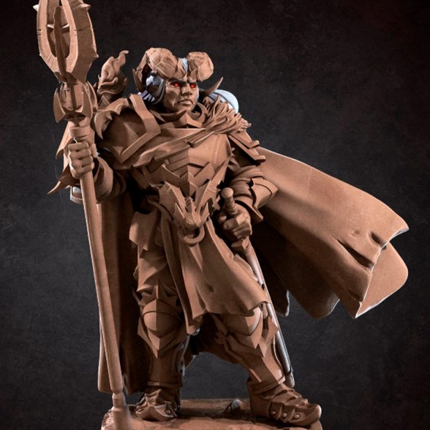 Tiefling Urath Figure (Unpainted)