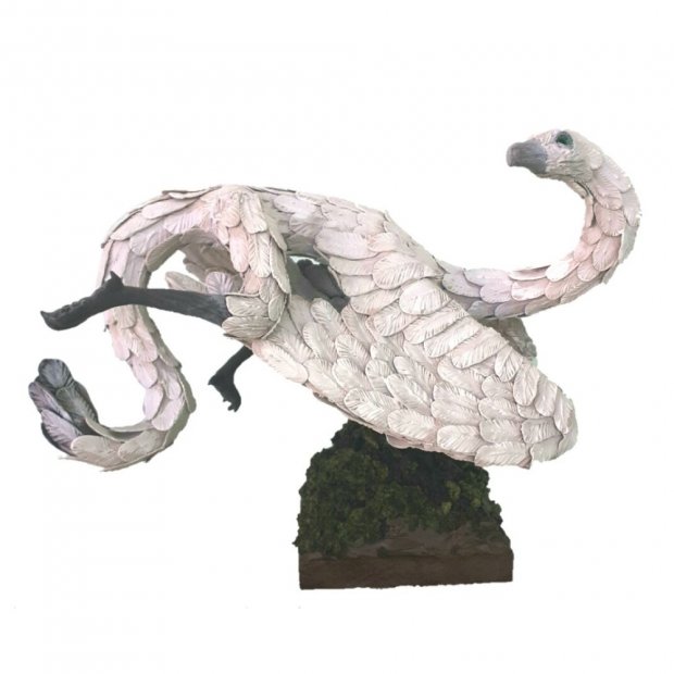 Handmade Grey Griffin Figure