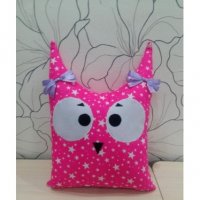 Big-Eyed Owl Pillow