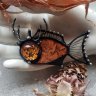 Autumn Deer Fish Brooch
