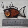Autumn Deer Fish Brooch