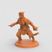 Rieta Darkflame at the ready Figure (Unpainted)