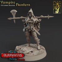 Vampire hunter with a big ax Figure (Unpainted)
