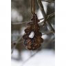 Brown Oak Pendant Necklace