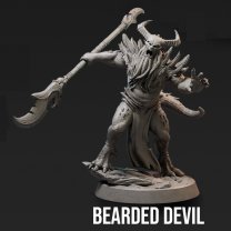 Bearded Devil Figure (Unpainted)