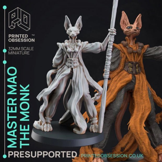 Master Mao the Monk Figure (Unpainted)