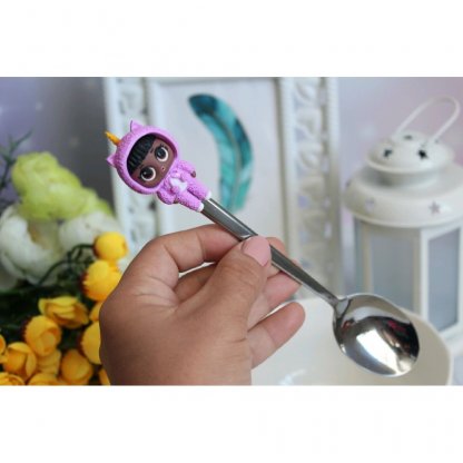 Unicorn Dressed Doll Spoon With Decor