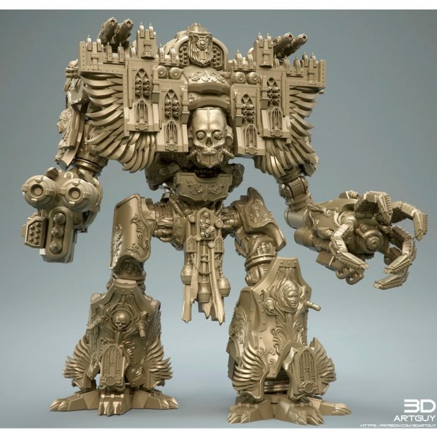 Walking Church Mountain Figure (Unpainted)